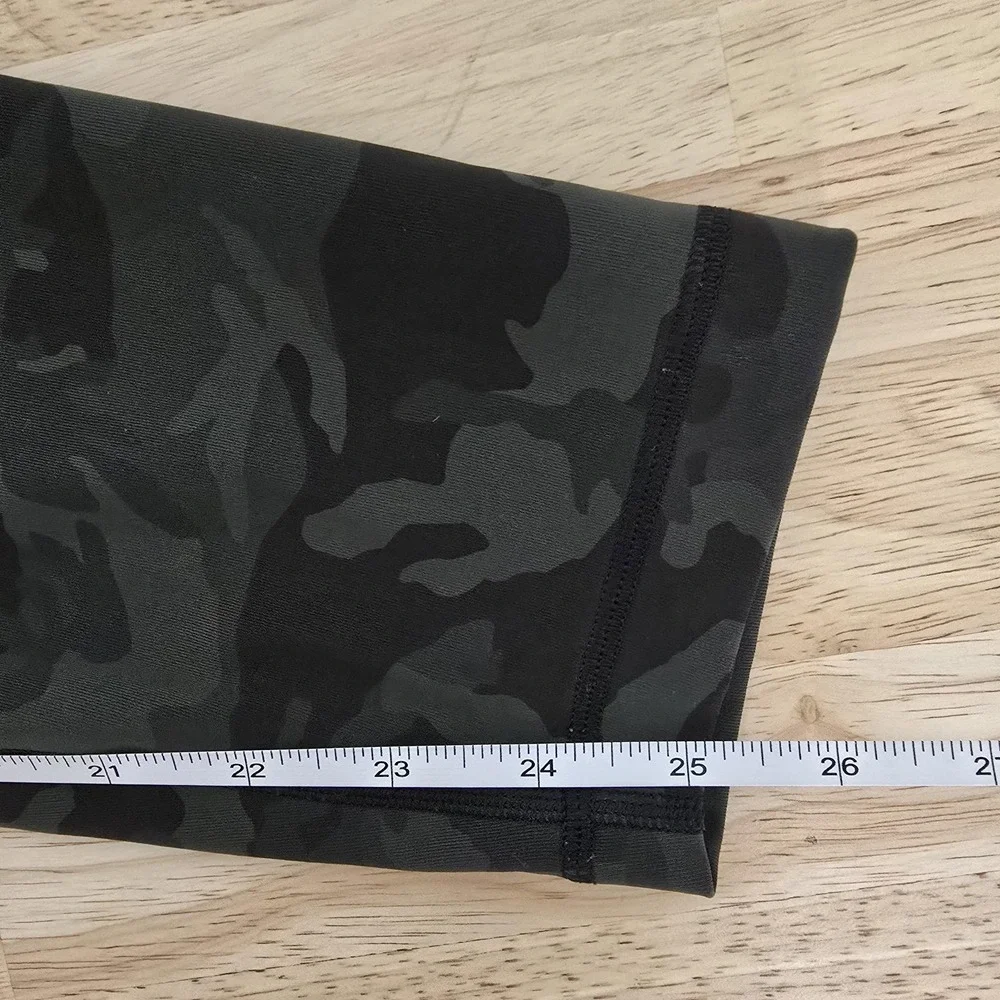 Lululemon Pants Womens 10 Green Camo Align High Rise‎ 25 In Leggings Yoga